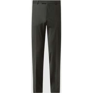 Slim fit pantalon van scheerwolmix, model 'Mercer'