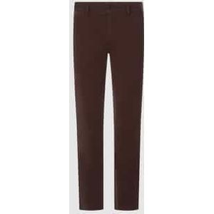 Slim fit chino met labeldetail, model 'Schino'