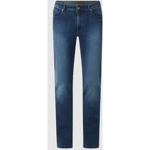 Straight fit jeans met merkdetail