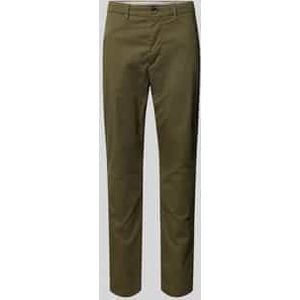 Slim fit chino van katoenmix