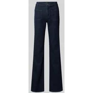 Flared jeans met opgestikte zakken, model 'Elea'