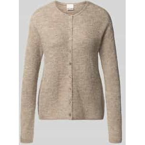 Gebreid jack met ronde hals, model 'KAMARA'