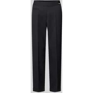 Slim fit stoffen broek met viscose, model 'KIM'