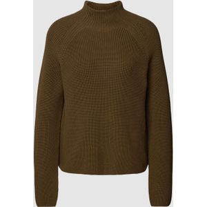 Gebreide pullover met opstaande kraag