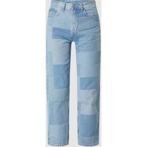 Relaxed fit high waist jeans van katoen, model 'Dover'