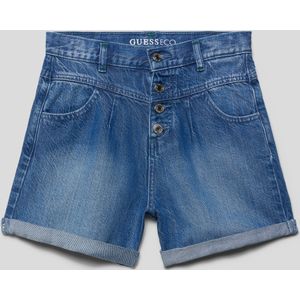 Korte jeans met vaste omslag aan de pijpen, model 'TENCEL'