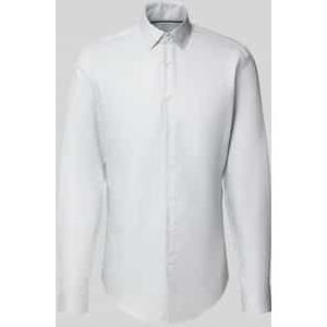 Slim fit zakelijk overhemd met extra lange mouwen