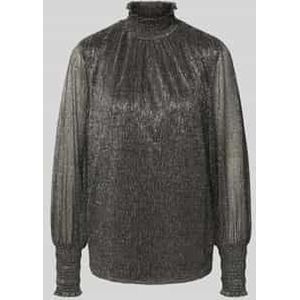 Blouseshirt met opstaande kraag, model 'Ximena'