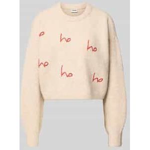 Gebreide pullover met raglanmouwen en ronde hals