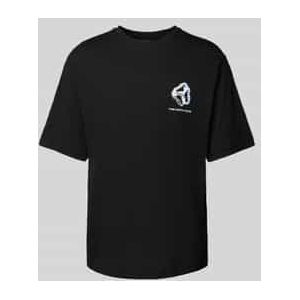 T-shirt met labelprint