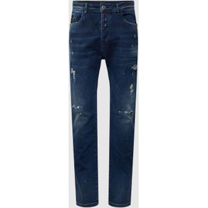 Comfort fit mid rise jeans in destroyed-look, model 'ZAVEN'