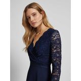 SWING - Cocktailjurk - Effen - Met Kant - Getailleerd Model - Midilengte