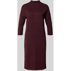 Comma - Mini-jurk - Dark berry - Met Ribdetails - Lange Mouwen