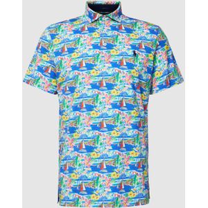 Poloshirt met all-over print