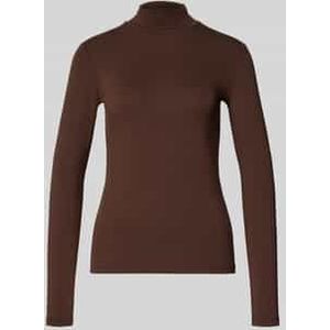 Weekend Max Mara - T-shirt - Bruin - Casual - Lange Mouwen - Biokatoen