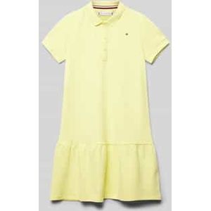 Jurk met logostitching, model 'ESSENTIAL'