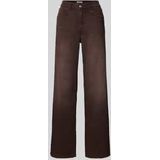 Wide leg jeans van katoenmix, model 'JUICY'