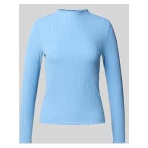 Slim fit shirt met lange mouwen en viscose, model 'LEMMA'