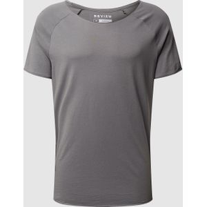 Longer fit T-shirt met raglanmouwen