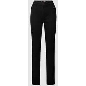 Skinny fit jeans met labeldetail, model 'Florida'