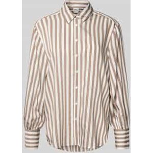 Brax Dames Overhemd  Style VIC taupe, lichtbruin, maat 36