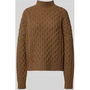 Boxy fit gebreide pullover van pure scheerwol, model 'YARD'