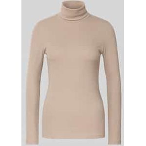 Marc O'Polo - Shirt - Effen - Nude - Lange Mouw - Slanke Pasvorm