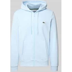 Lacoste - Sweatjack - Katoenmix - Regular Fit - Effen - Opstaande Kraag met Capuchon