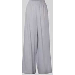 Loose fit linnen broek met elastische band