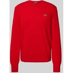 Regular fit gebreide pullover van pure wol