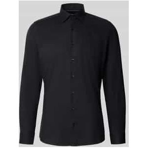 Slim fit zakelijk overhemd met kentkraag