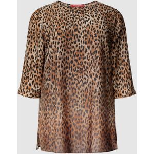 PLUS SIZE blouse met all-over dierenprint, model 'Farina'
