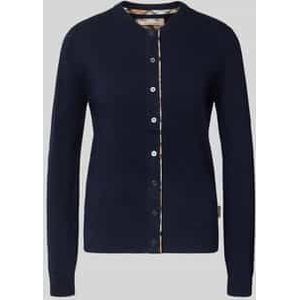 Regular fit gebreid jack van een mix van wol en katoen, model 'PENDLE'