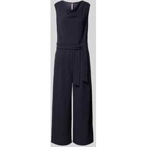 Jumpsuit met cascadehals