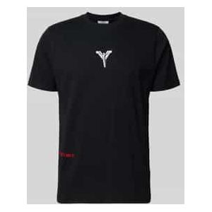 T-shirt met labelprint