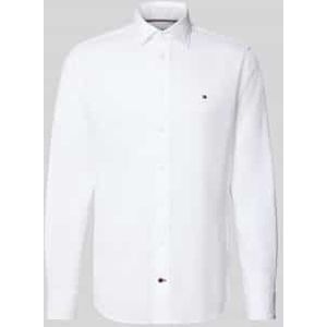 Regular fit zakelijk overhemd van katoenmix