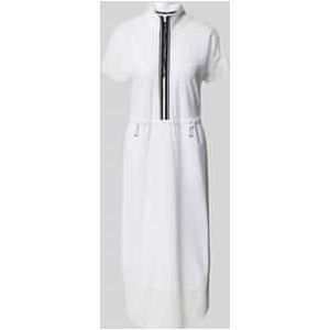 Midi-jurk met opstaande kraag