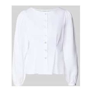 Getailleerde blouse met ronde hals