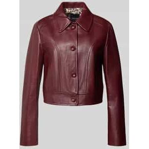 Regular fit jack in leerlook