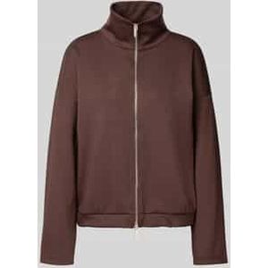 Sweatjack van viscosemix met tweewegsritssluiting