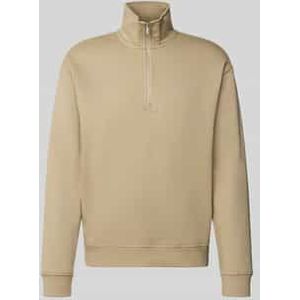 Sweatshirt met opstaande kraag