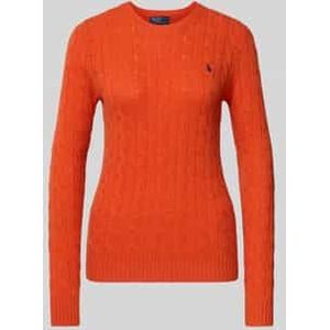 Polo Ralph Lauren - Gebreide Trui - Donkeroranje - Lange Mouw