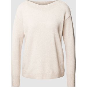 Gebreide pullover met boothals