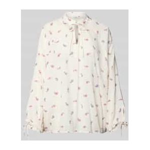 Blouseshirt met opstaande kraag, model 'Bellflower'