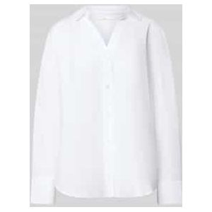 Oversized overhemdblouse met sportmanchetten