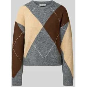 Regular fit pullover met wol, model 'Hedda'