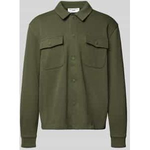 Relaxed fit overhemdjack van puur katoen