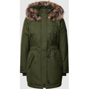 Parka met imitatiebont, model 'IRIS'