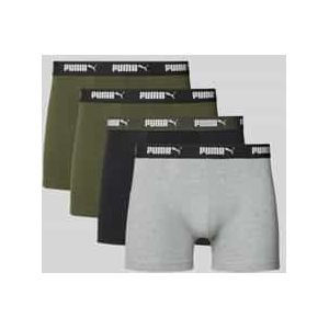Boxershort met elastische logoband in een set van 4 stuks