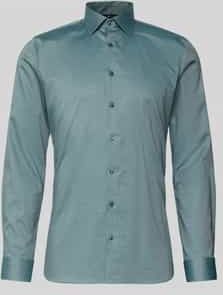 OLYMP - No. Six - Overhemd - Groen - Super Slim Fit - New York Kent